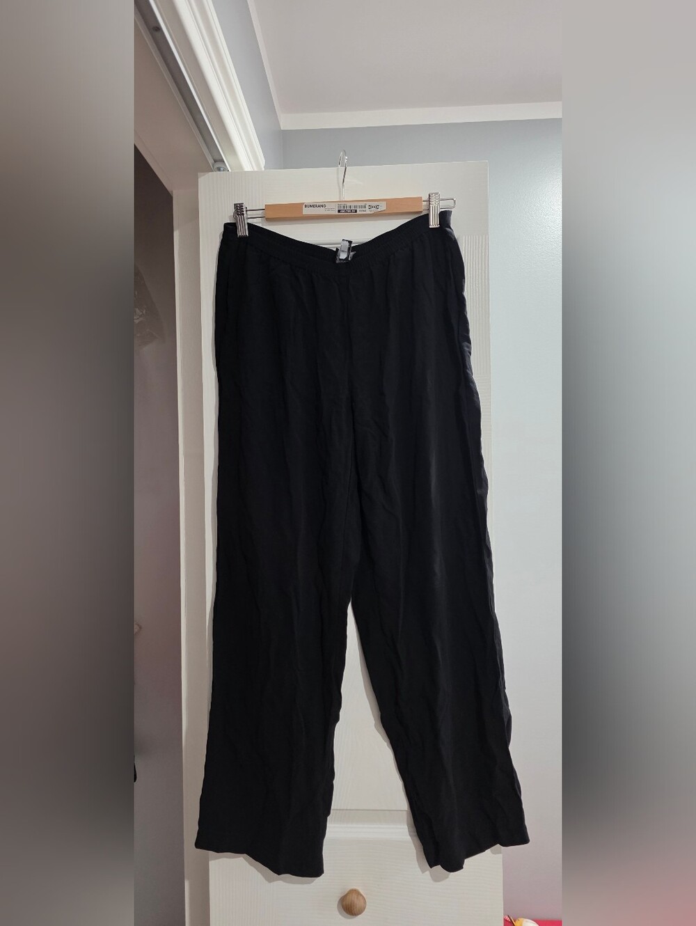 Eileen Fisher Black Pull-On Pants